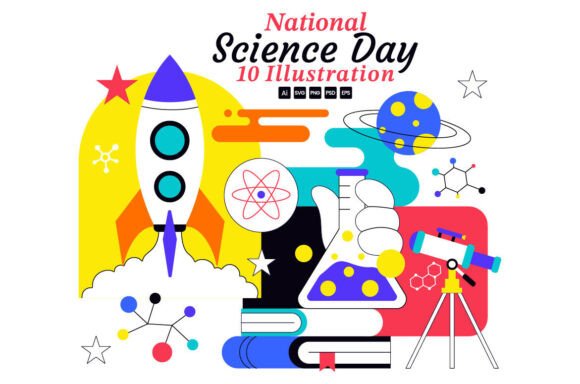 Celebrating Innovation: The Power of National Science Day Illustration Assets
