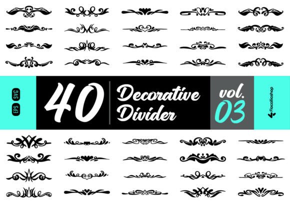 Classic Ornamental Divider Pack: Elevating Design Workflows with Vintage Elegance