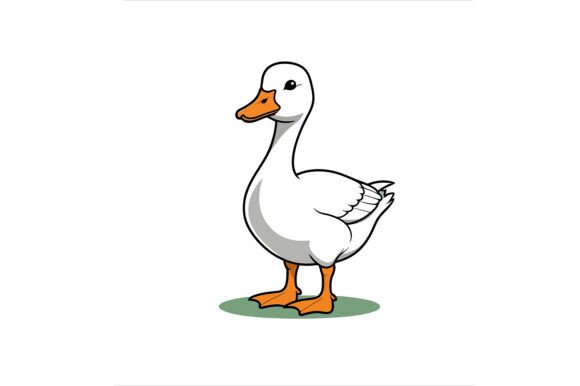 Cute White Duck Standing: A Practical Guide to Vector Illustrations for Design