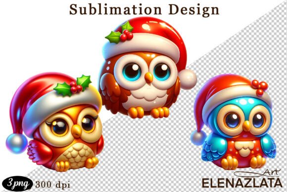 Elevating Holiday Designs with Christmas Bubble Funny 3D Cliparts