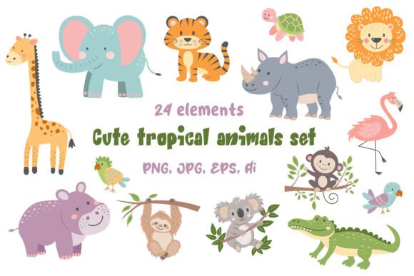 Evaluating the Cute Tropical Animals Set for Creative Design Projects