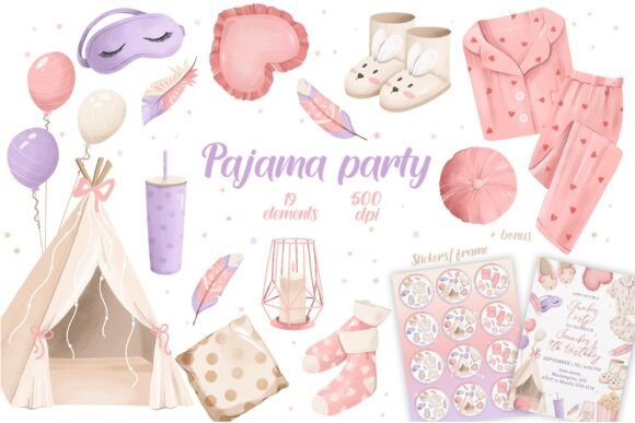 Pajama Party Clipart and Slumber Party Graphic Sets: A Practical Evaluation