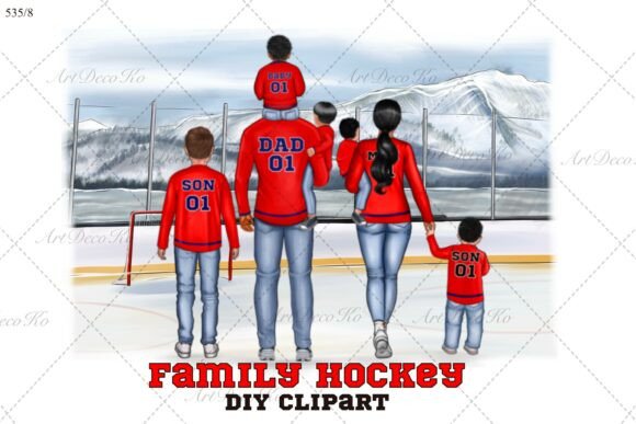 Strategic Value of Hockey Family Clipart HOCKEY CLIPART for Professional Design