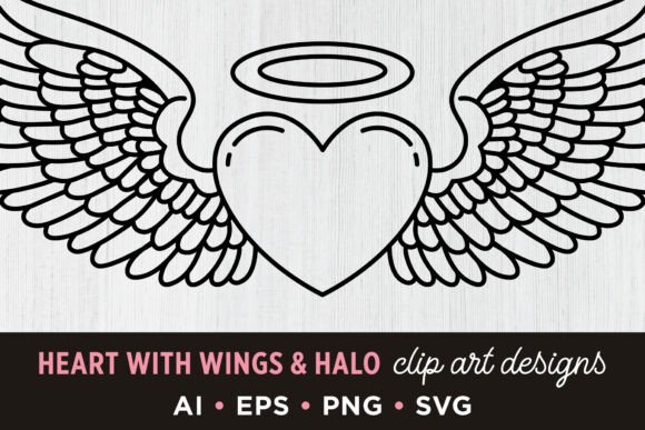 The Angelic Heart: How Winged and Halo Clip Art Defines Modern Valentine’s Aesthetics
