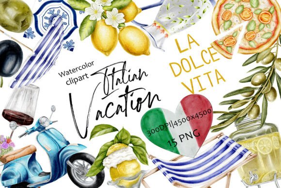 Watercolor Italian Vacation Clipart: A Designer's Guide
